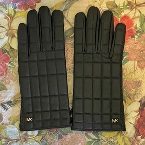 Quilted Leather Tech Gloves by MICHAEL KORS